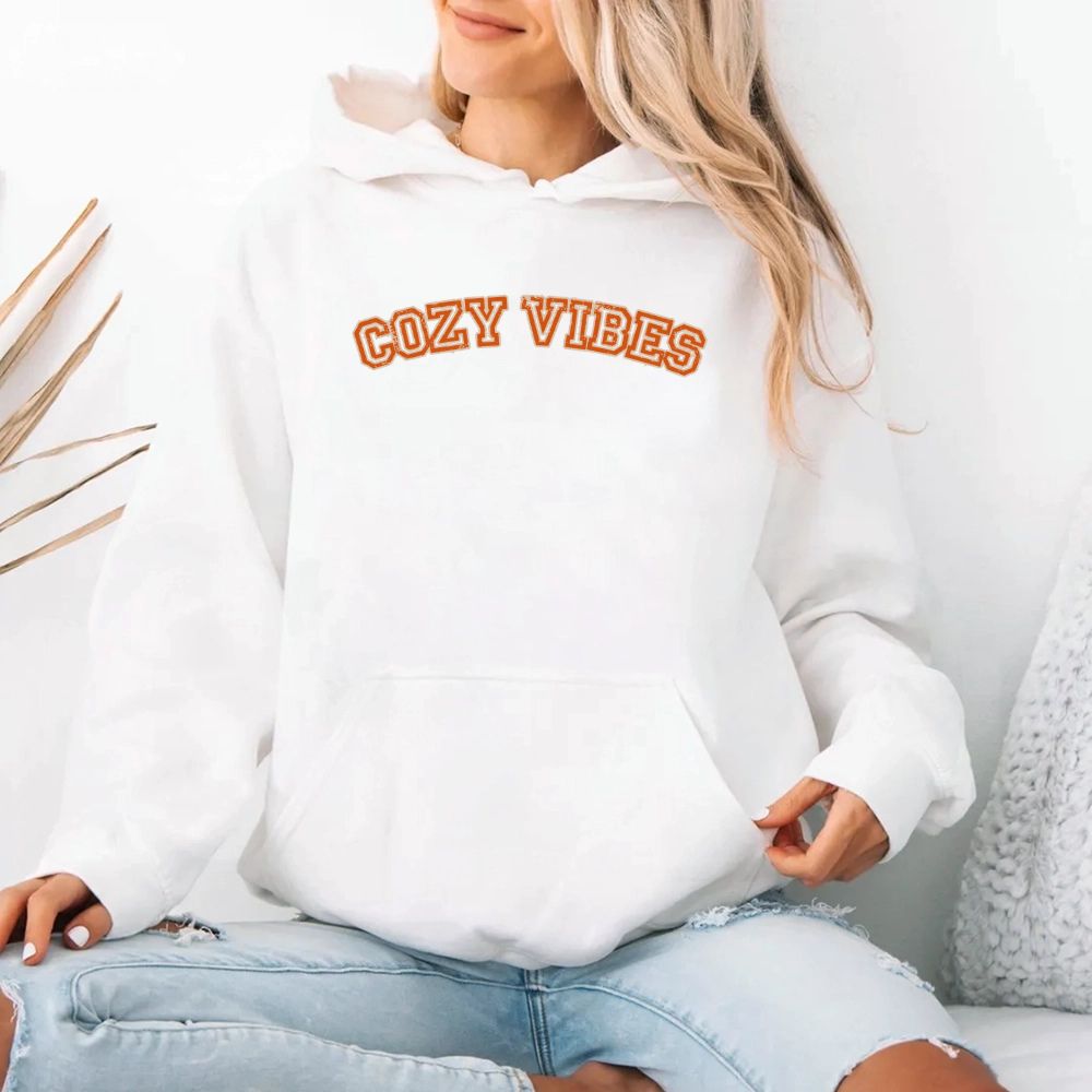 Cozy Vibes Fall Hoodie Adorb Custom Tees