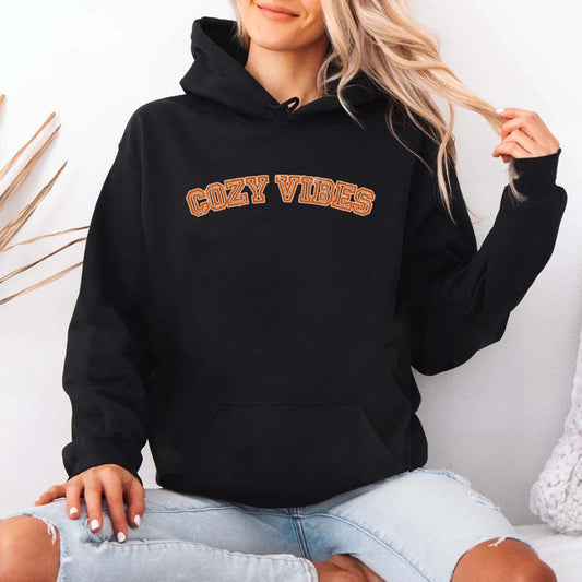 Cozy Vibes Fall Hoodie Adorb Custom Tees