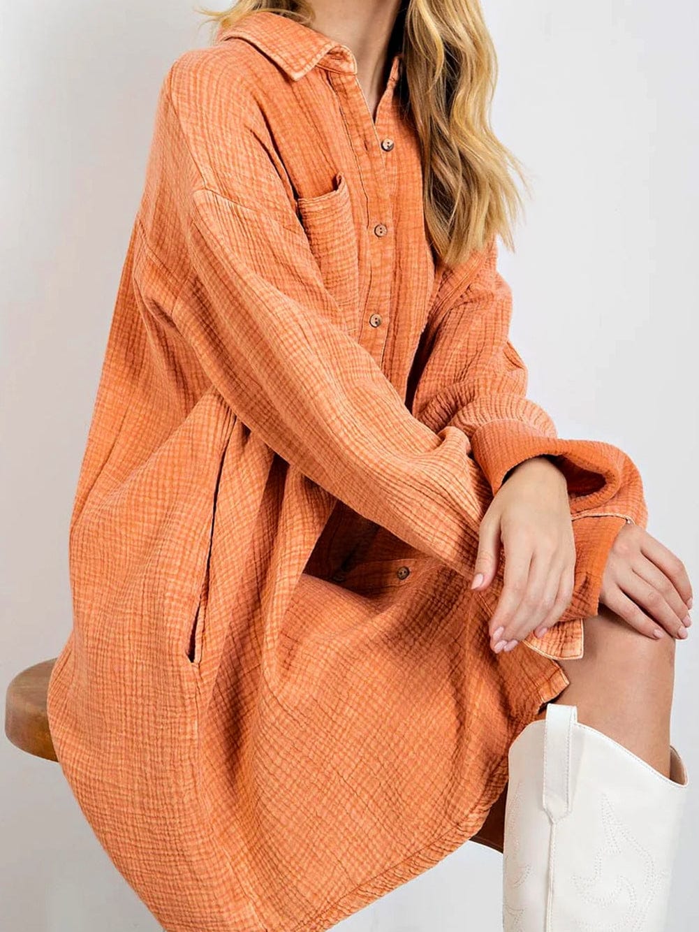 Everyday Orange Mini Dress