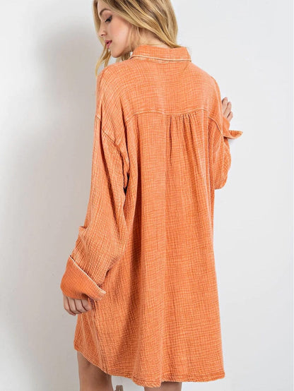 Everyday Orange Mini Dress