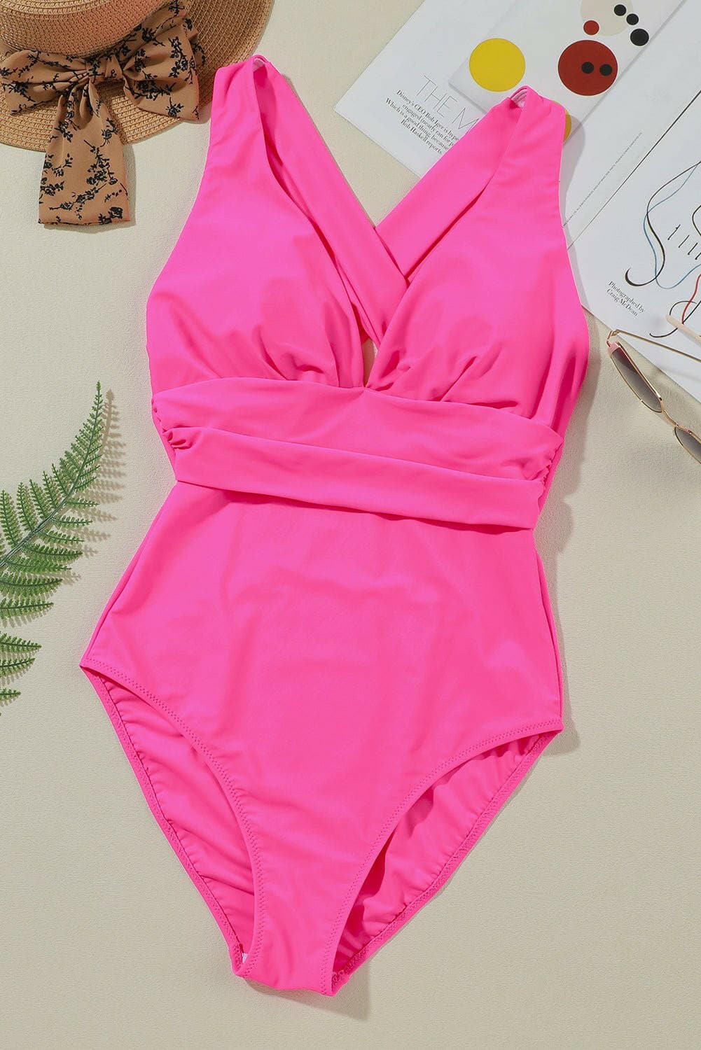 Crisscross Wide Strap One-Piece Swimwear - Love Salve