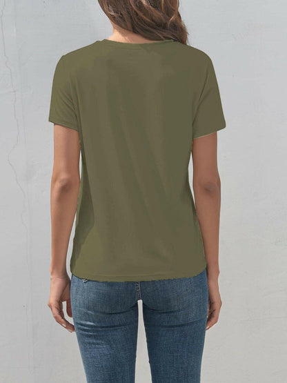 Cross Graphic Round Neck T-Shirt - Love Salve