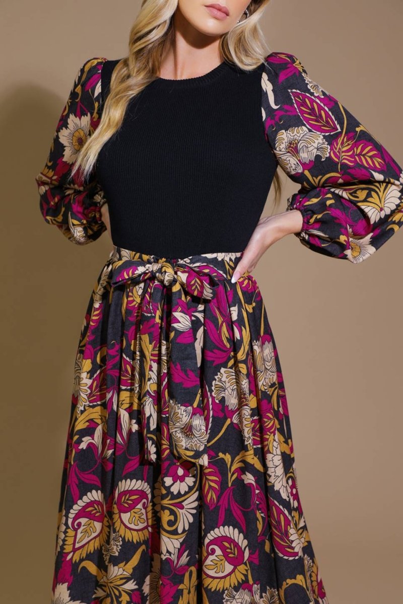 CRUSHING ON COZY WOVEN MIDI DRESS - Love Salve