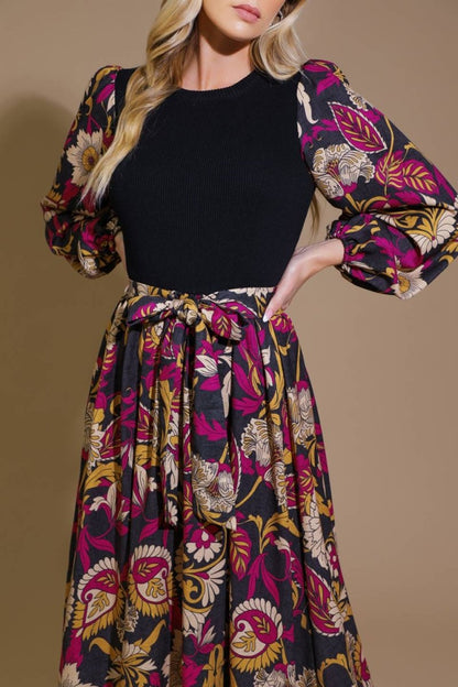 CRUSHING ON COZY WOVEN MIDI DRESS - Love Salve