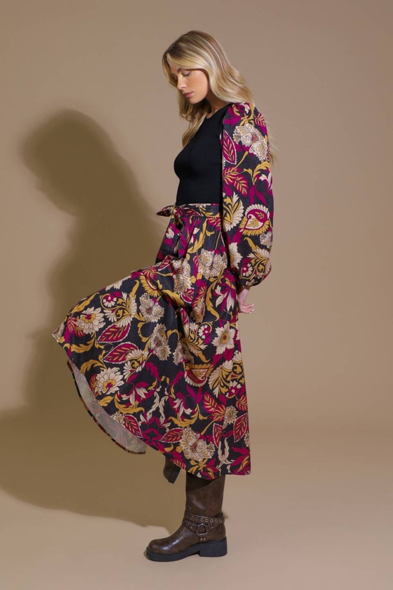 CRUSHING ON COZY WOVEN MIDI DRESS - Love Salve