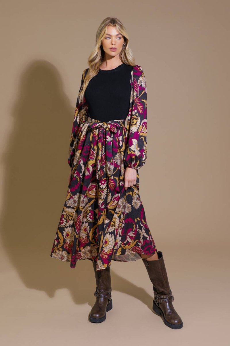 CRUSHING ON COZY WOVEN MIDI DRESS - Love Salve