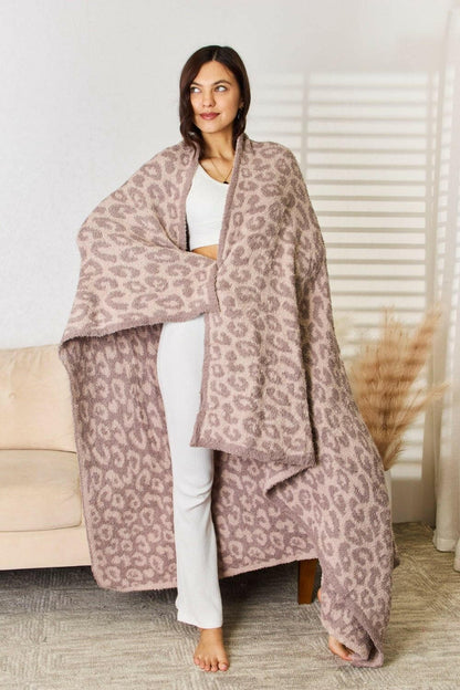 Cuddley Leopard Decorative Throw Blanket - Love Salve