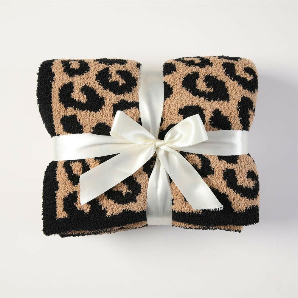 Cuddley Leopard Decorative Throw Blanket - Love Salve