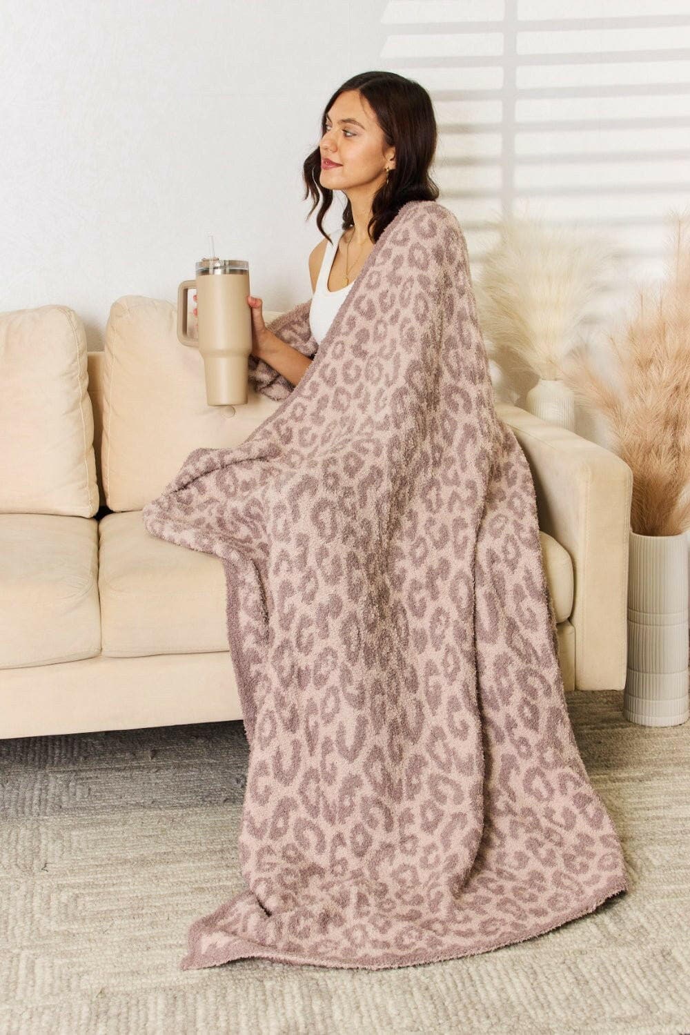 Cuddley Leopard Decorative Throw Blanket - Love Salve