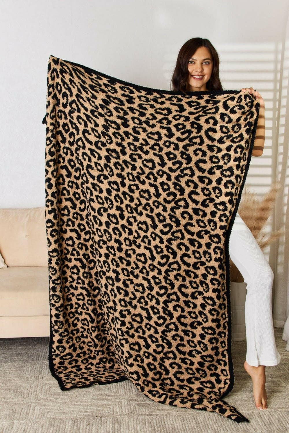 Cuddley Leopard Decorative Throw Blanket - Love Salve