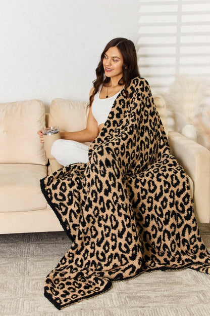 Cuddley Leopard Decorative Throw Blanket - Love Salve