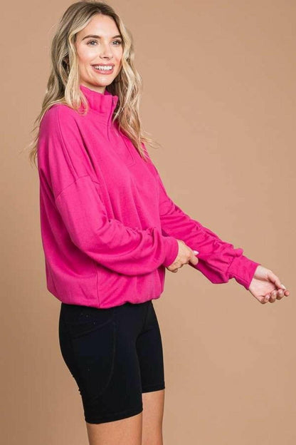 Cozy Elegance: Half Zip Knit SweaterCozy Elegance: Half Zip Knit Sweater
 Step into a world of cozy sophistication with the Cozy Elegance: Half Zip Knit Sweater. This exquisite piece combines comfort aLove Salve Half Zip Knit SweaterTIKTOK