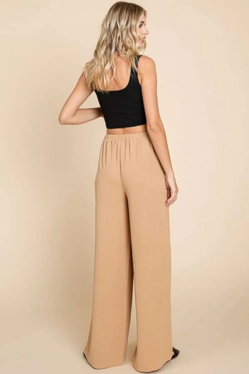Culture Code Full Size High Waist Wide Leg Cargo Pants - Love Salve 
