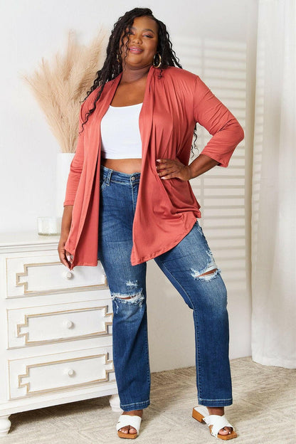 Elevate Your Style with the Chic Open Front CardiganElevate Your Style with the Chic Open Front Cardigan
 Upgrade your wardrobe with effortless elegance! Our Chic Open Front Cardigan is the perfect addition to any outLove Salve Chic Open Front CardiganTIKTOK