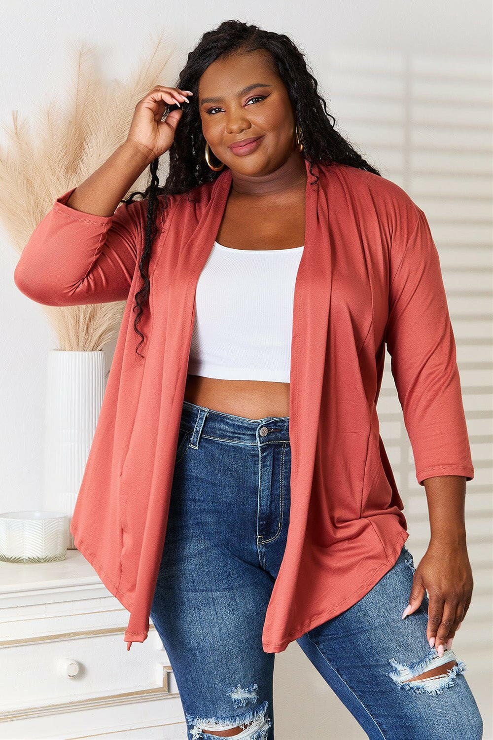 Elevate Your Style with the Chic Open Front CardiganElevate Your Style with the Chic Open Front Cardigan
 Upgrade your wardrobe with effortless elegance! Our Chic Open Front Cardigan is the perfect addition to any outLove Salve Chic Open Front CardiganTIKTOK