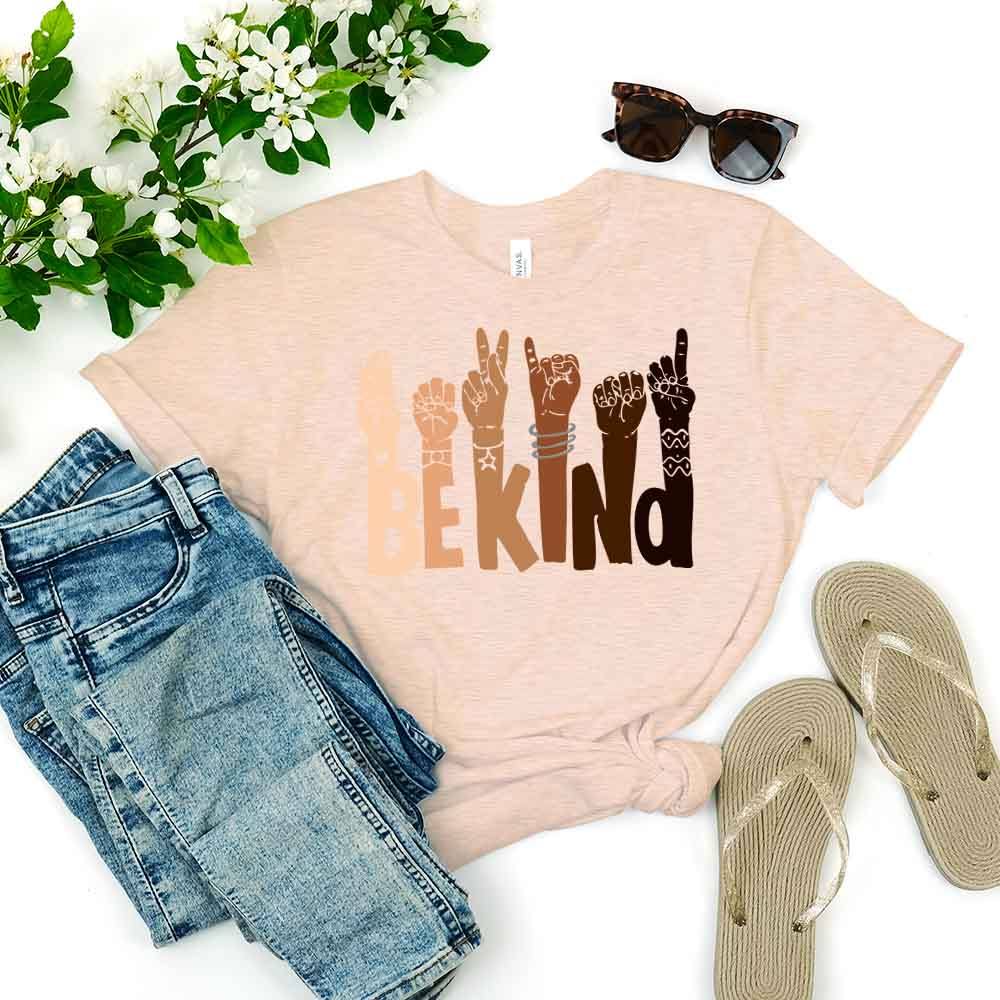Be Kind T-Shirt – Positive Message Graphic Tee for Everyday Wear Adorb.co