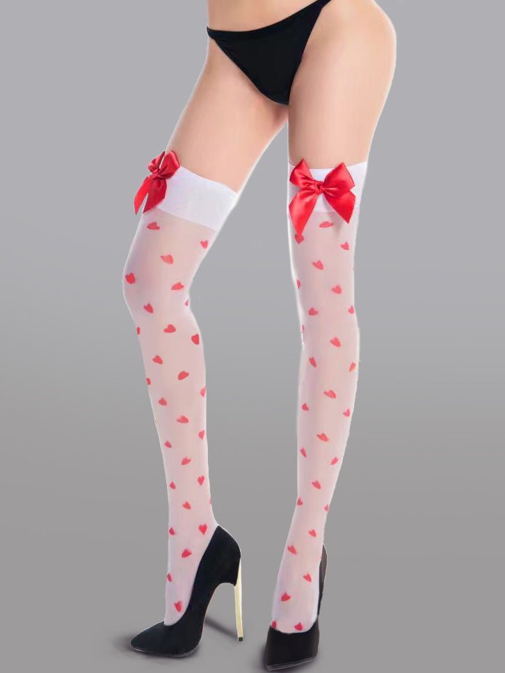 Cute Bow Polka Dot Stockings - Love Salve
