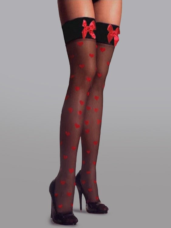 Cute Bow Polka Dot Stockings - Love Salve