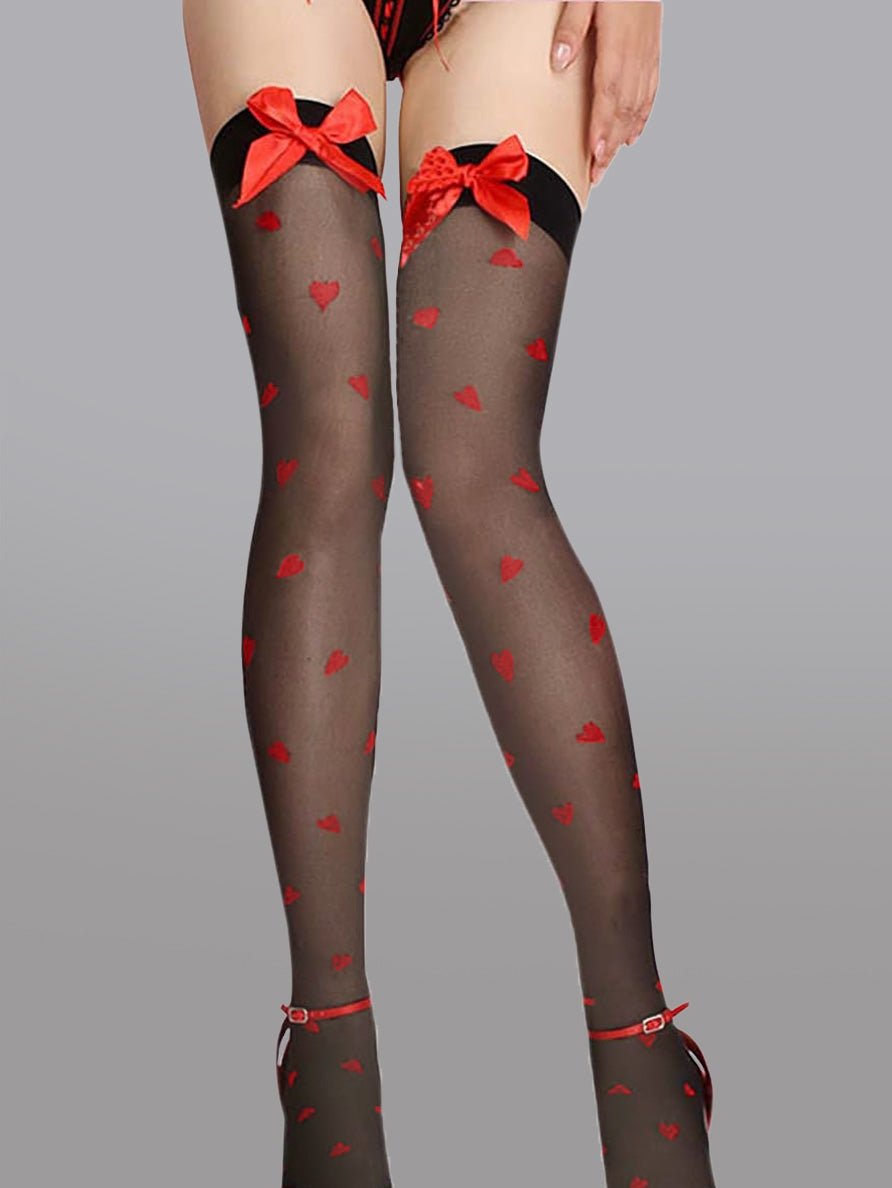 Cute Bow Polka Dot Stockings - Love Salve