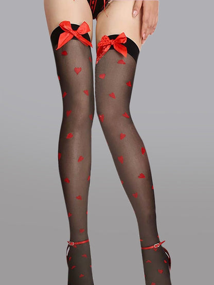 Cute Bow Polka Dot Stockings - Love Salve