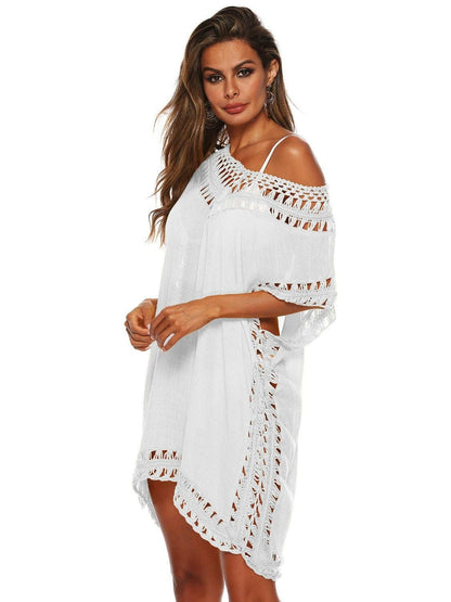 Elegant Sheer V-Neck Cutout Beach Cover-UpUpgrade Your Beach Look with Our Elegant Sheer V-Neck Cutout Beach Cover-Up
 
 
Cutout Sheer: Embrace allure with a hint of skin peeking through, keeping you both coLove Salve -Neck Cutout Beach Cover-Swim