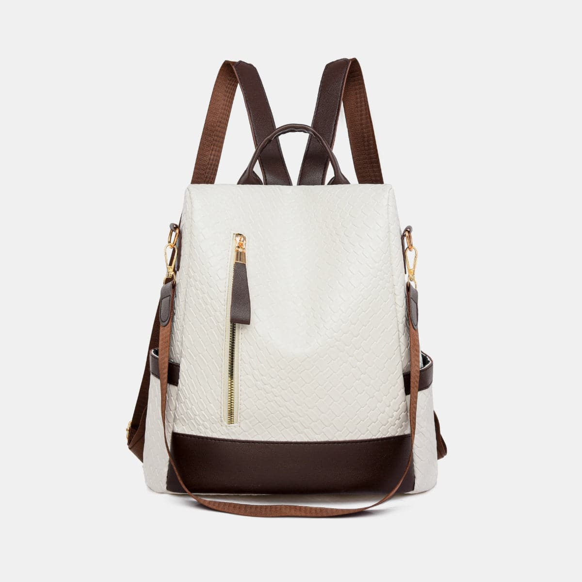 Stylish PU leather large backpack for everyday adventures