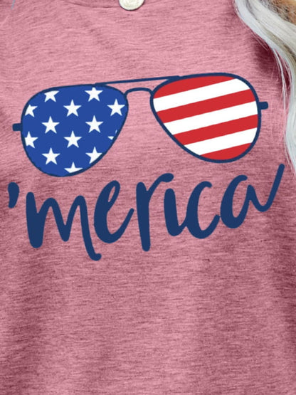 Simply Love: Patriotic Flag Tee