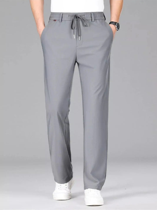 Men's Plus Size Lightweight Drawstring Casual Pants Simply Love