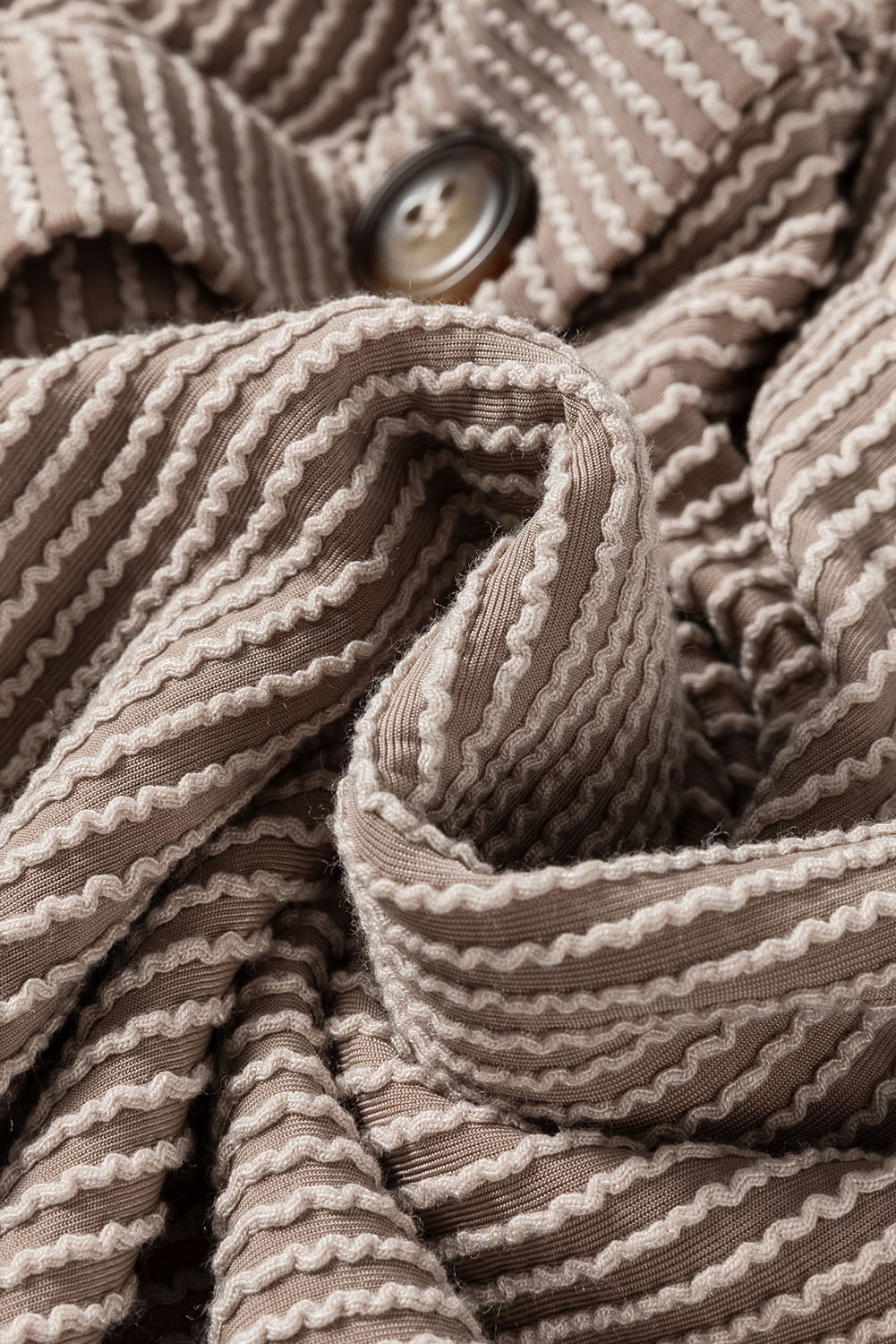 Smoke Gray Solid Corded Drop Shoulder Plus Size Shacket Dear-Lover Dropshipping