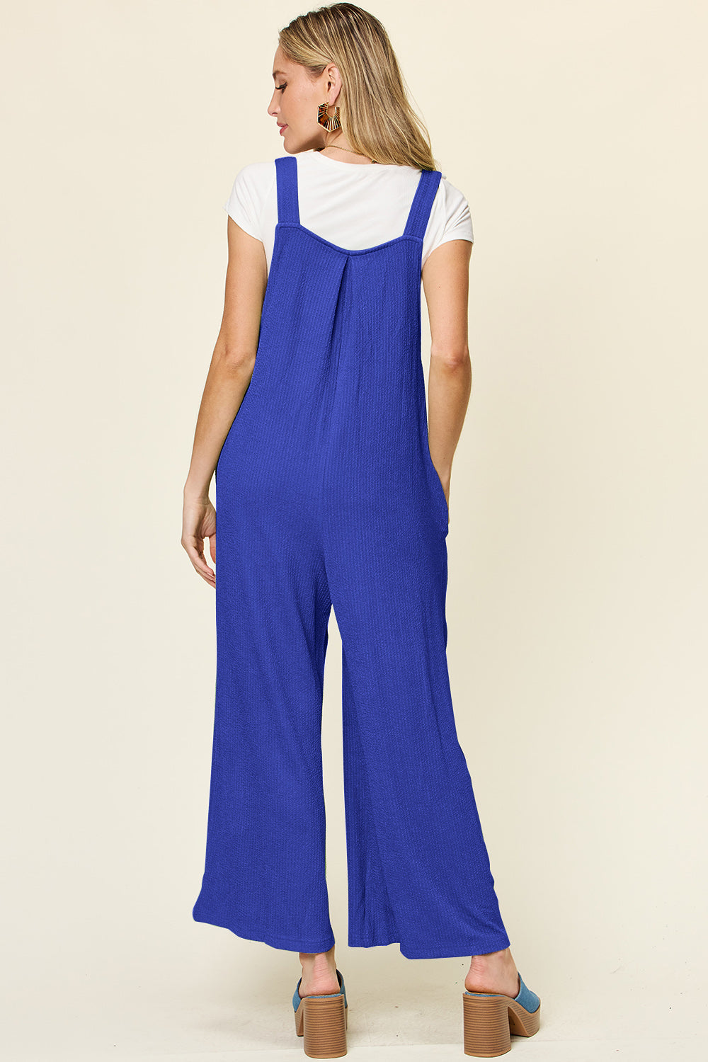 Double Take: Wide Leg Sleeveless Jumpsuit