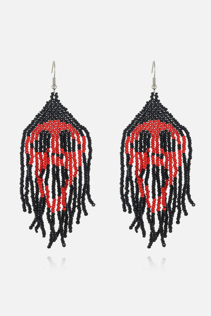 Chic beaded drop earrings