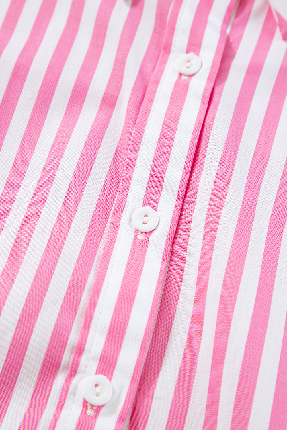 Pink oversized striped shirt