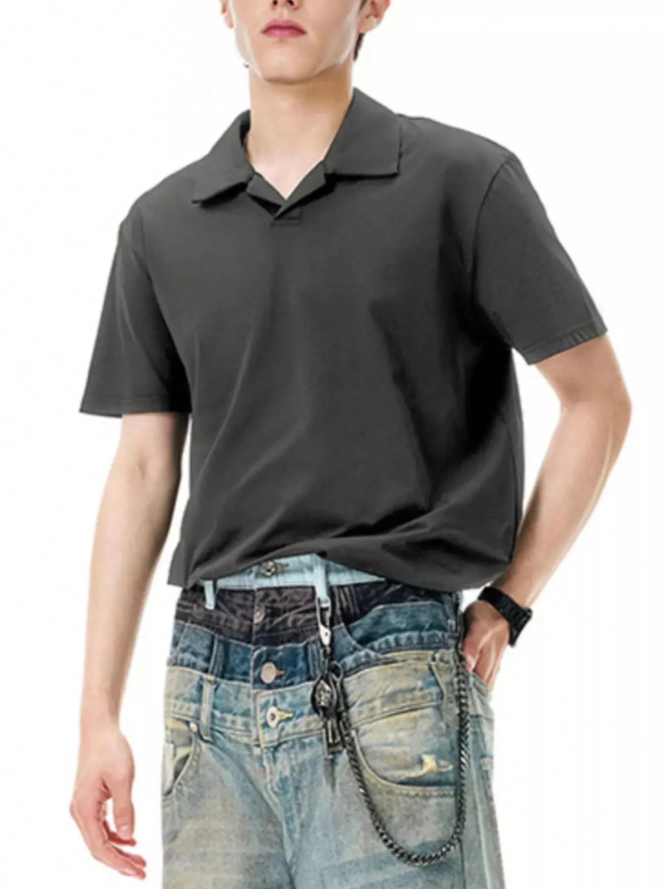 Men's Classic Fit Short Sleeve Polo Simply Love