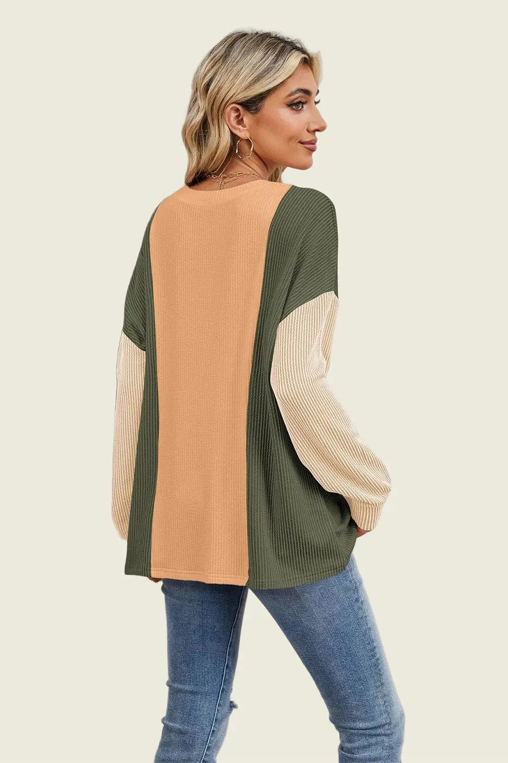 Double Take: Textured Long Sleeve Tee - Love Salve
