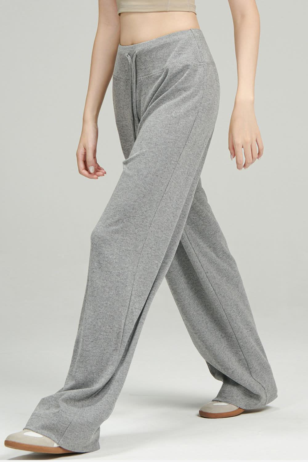 Essential Wide Leg Drawstring Trousers