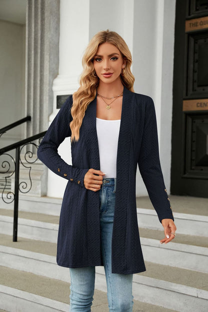 Long Sleeve Open Front Cardigan.