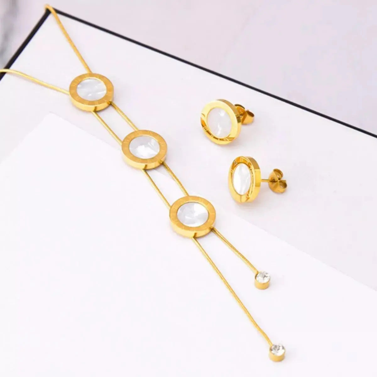 18K Gold-Plated Shell Jewelry Set Simply Love