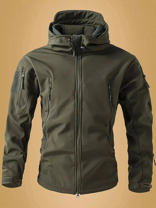 Men's Zip Up Long Sleeve Hooded Jacket Simply Love