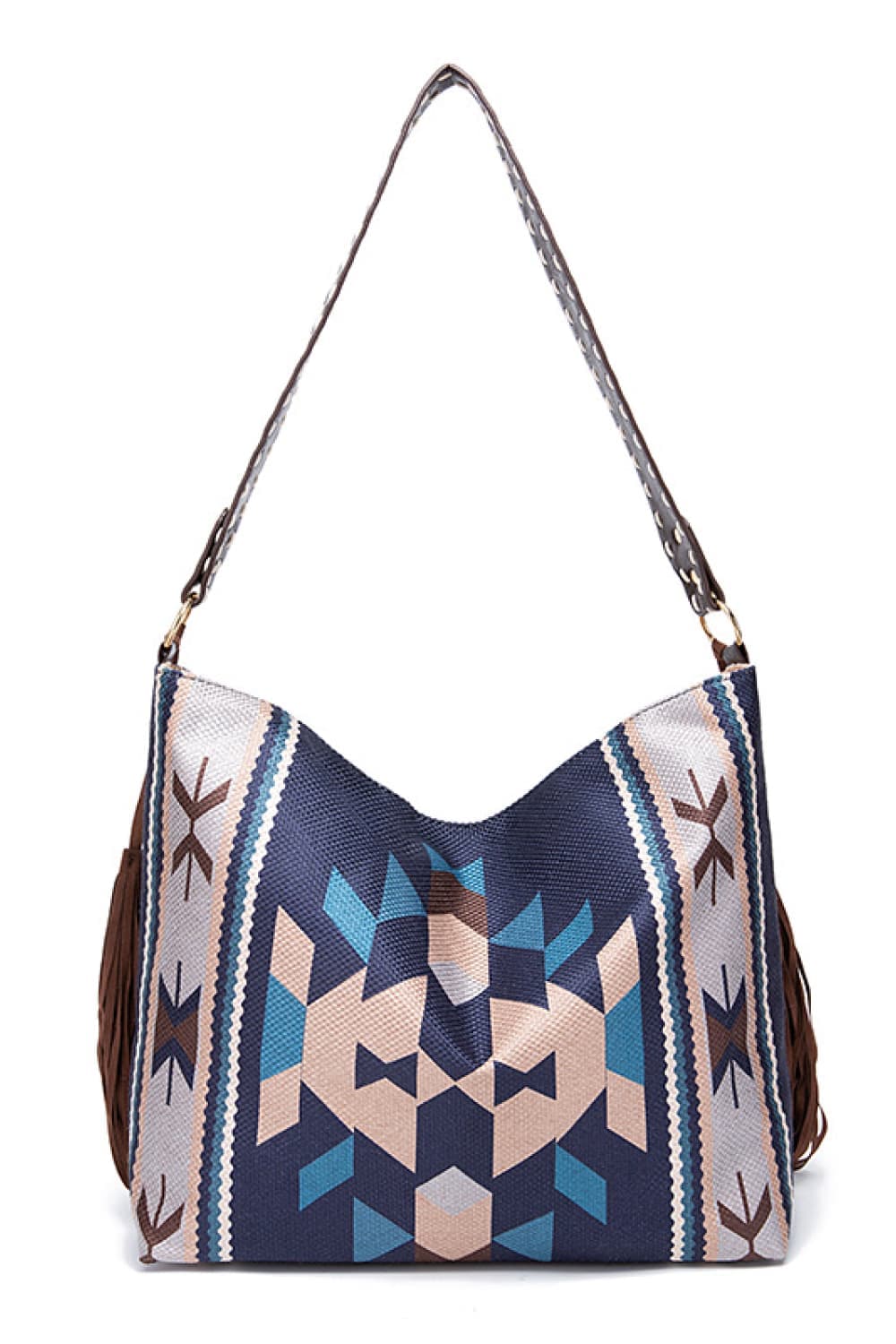 Geometric Canvas Tote Bag.