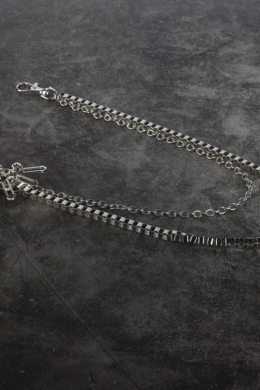 Double-Layered Cross Waist Chain.