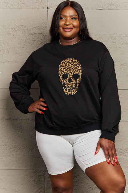 Casual chic drop shoulder graphic sweatshirt