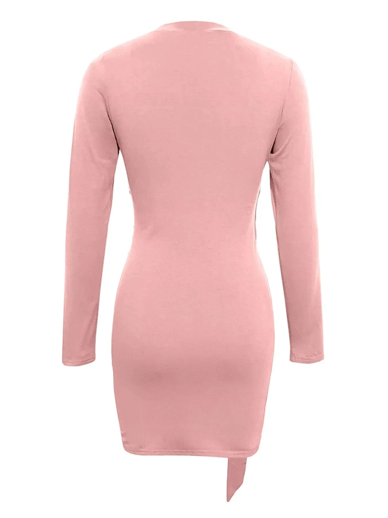 Round Neck Long Sleeve Bodycon Dress Coco’s Tee Boutique