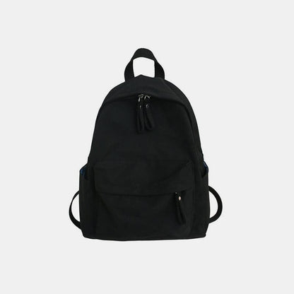 Large cotton zip backpack - stylish everyday bag