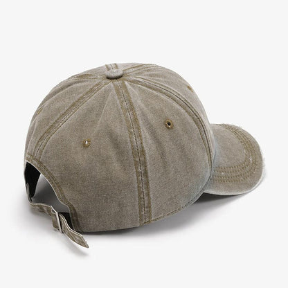 Distressed Washed Adjustable Baseball Cap.