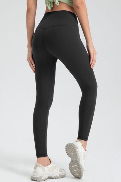 Wide Waistband Slim Fit Active Leggings.