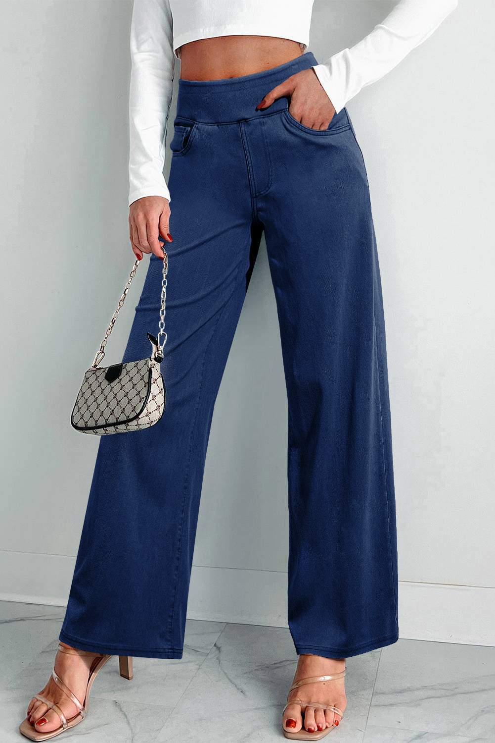 Sail blue relaxed straight leg jeans