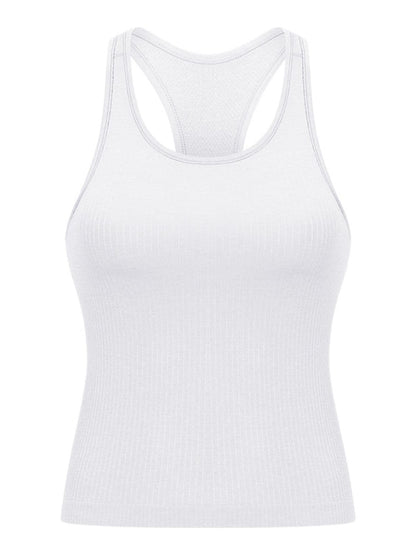 Round Neck Racerback Active Tank.