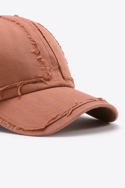 Distressed Adjustable Baseball Cap.