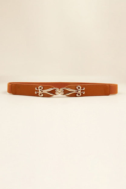 Alloy Buckle Elastic Belt.