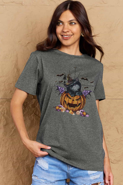 Spooky Vibes Jack-O'-Lantern Graphic Tee